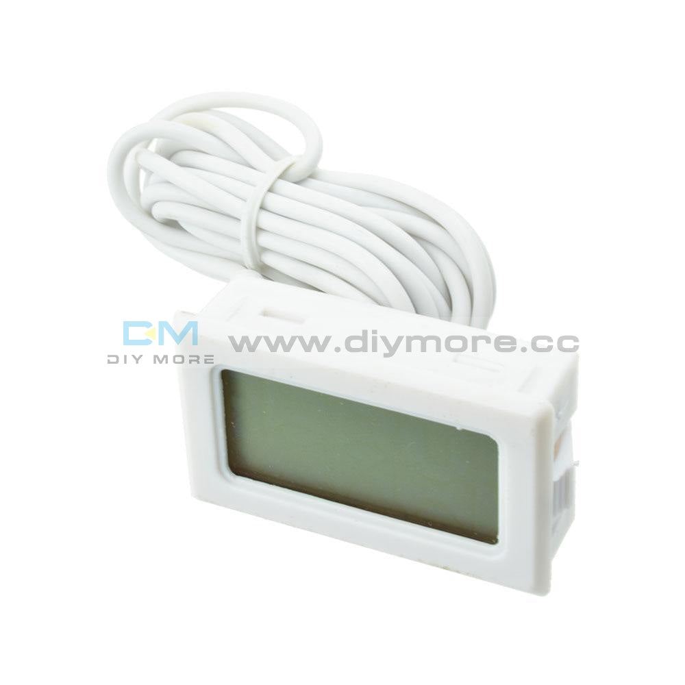 White Aquarium Temperature Gauge Lcd Thermometer For Fish Tank T110 Tpm-10 2M Thermostat