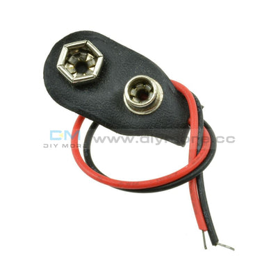 10Pcs Snap On 9V Battery Holder Clip Connector Hard Shell 10Cm Cable Lead Protection Board