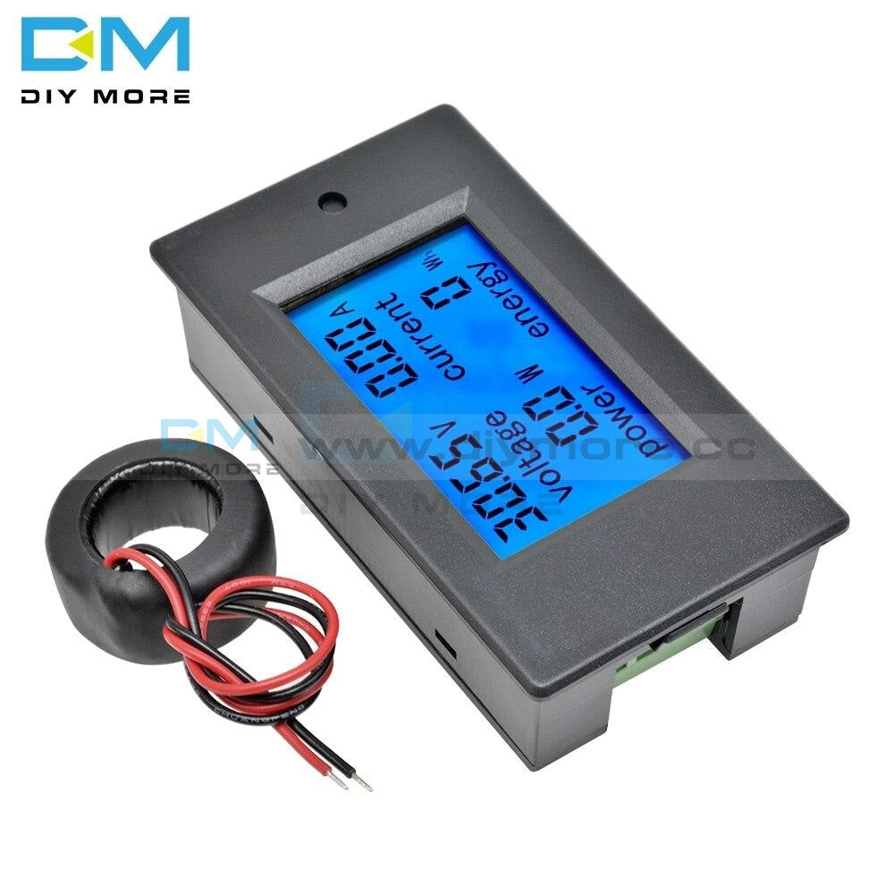 Digital Ac Voltage Meters Lcd Panel Monitor 100A 80 260V Power Energy Analog Voltmeter Ammeter Watt