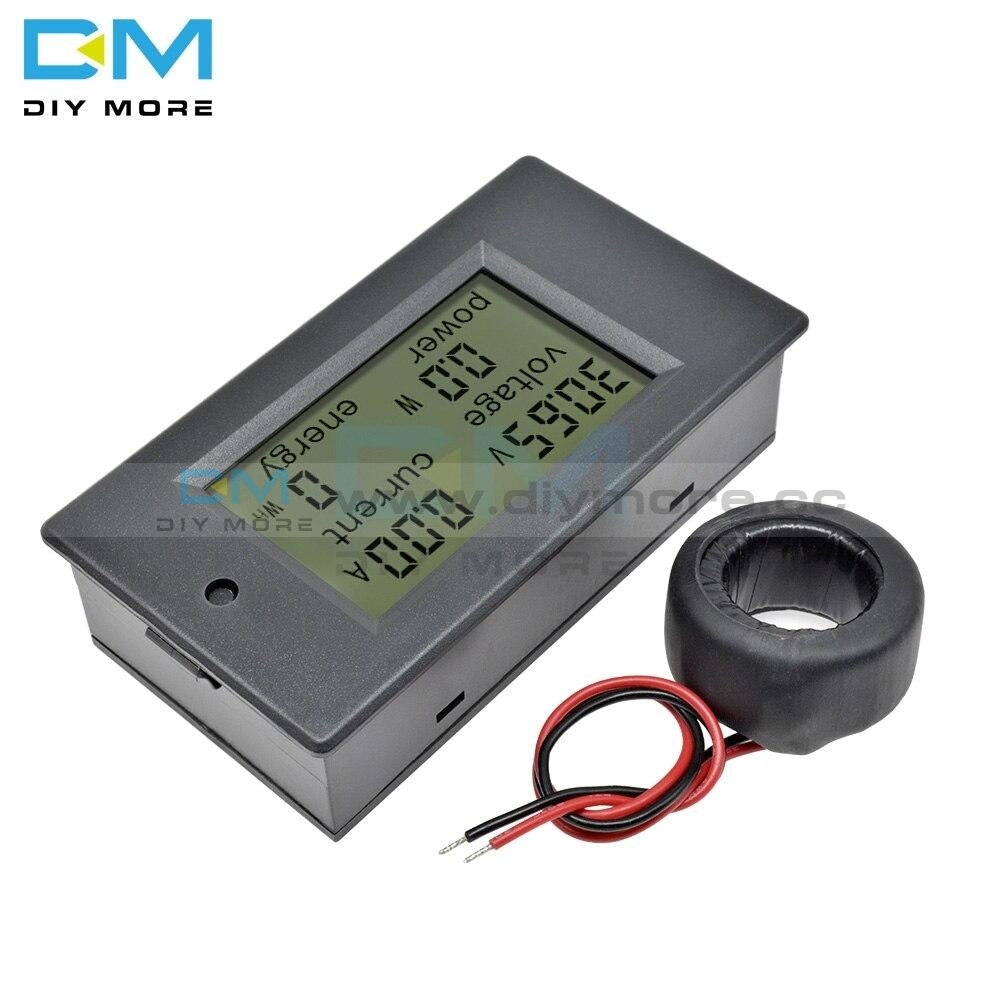 Digital Ac Voltage Meters Lcd Panel Monitor 100A 80 260V Power Energy Analog Voltmeter Ammeter Watt