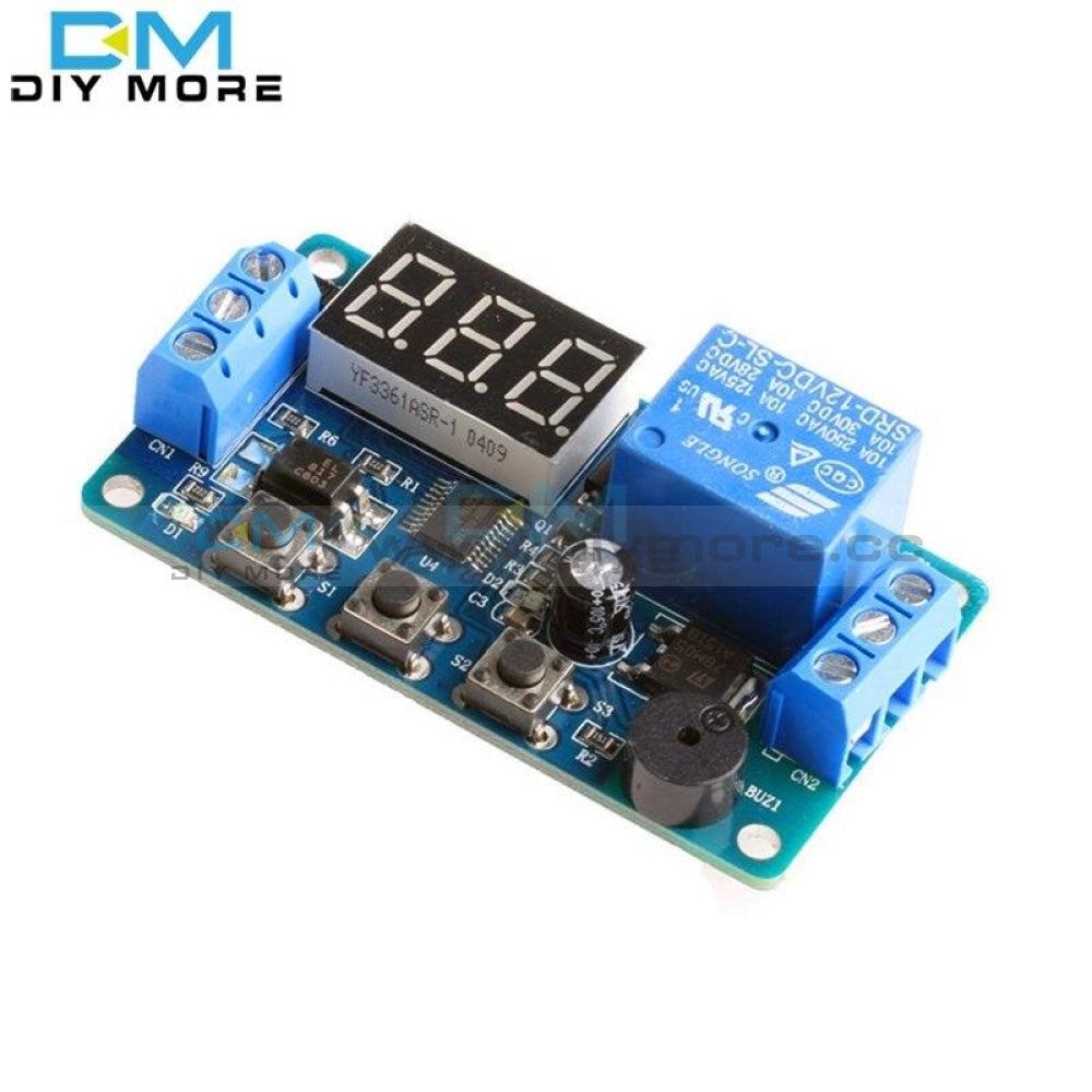 Digital Led Display Time Delay Relay Module Board Dc 12V Control Programmable Timer Switch Trigger