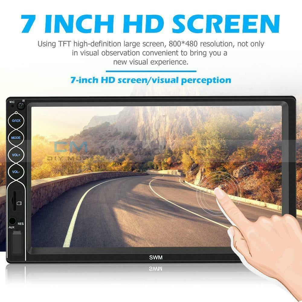 Double 2 Din Car Stereo Mp5 Player 7 Inch Bluetooth Usb Fm Radio Receiver Drop Shipping On