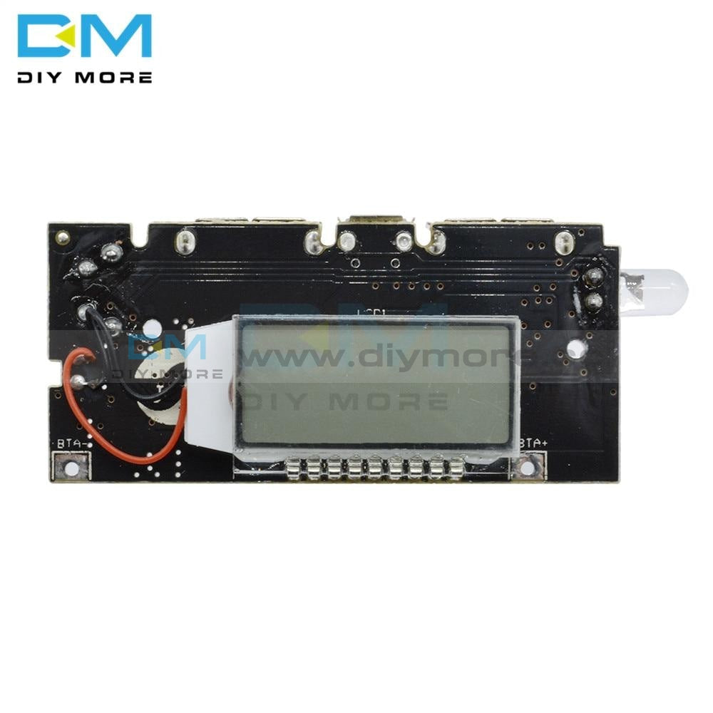 Dual Usb 5V 1A 2.1A Mobile Power Bank 18650 Battery Charger Pcb Module Led Lcd Solar Charging Board