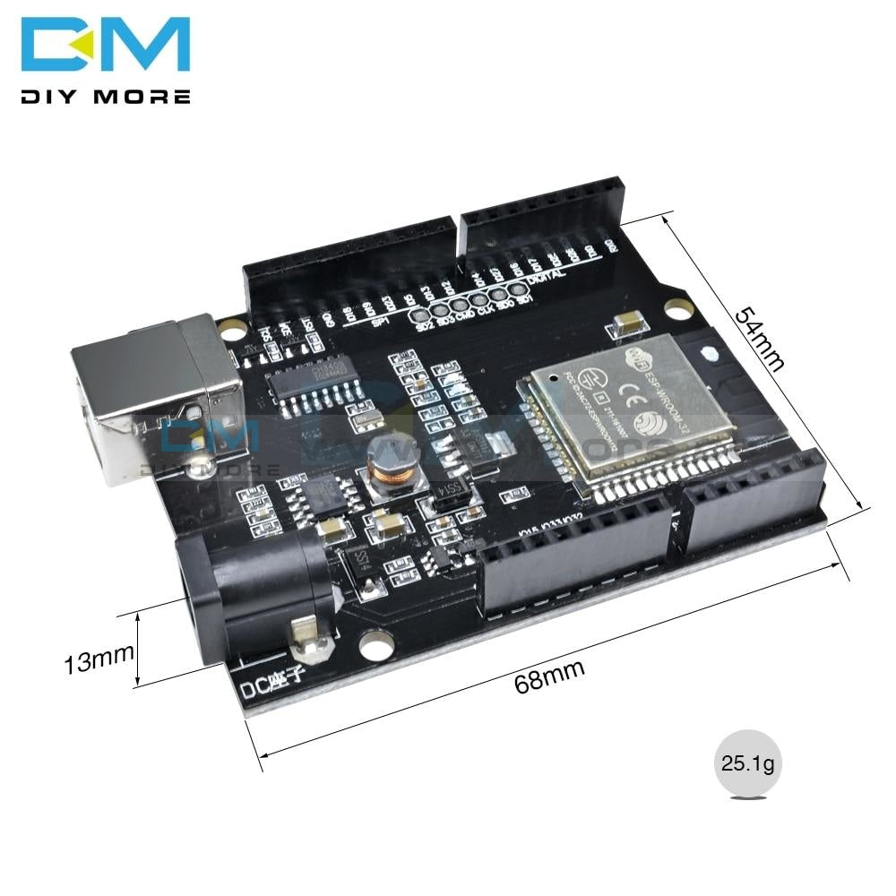 Esp32 Wifi Wireless Bluetooth 4Mb Flash Uno D1 Ch340 R32 Board Module Dc 5V Voltage Regulator For