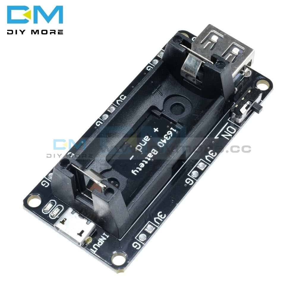 Micro USB Power Bank Chip – Eingang USB A, 3,3V/5V Ausgang Für 16340 Lithium-Batterie, DIY, Neu