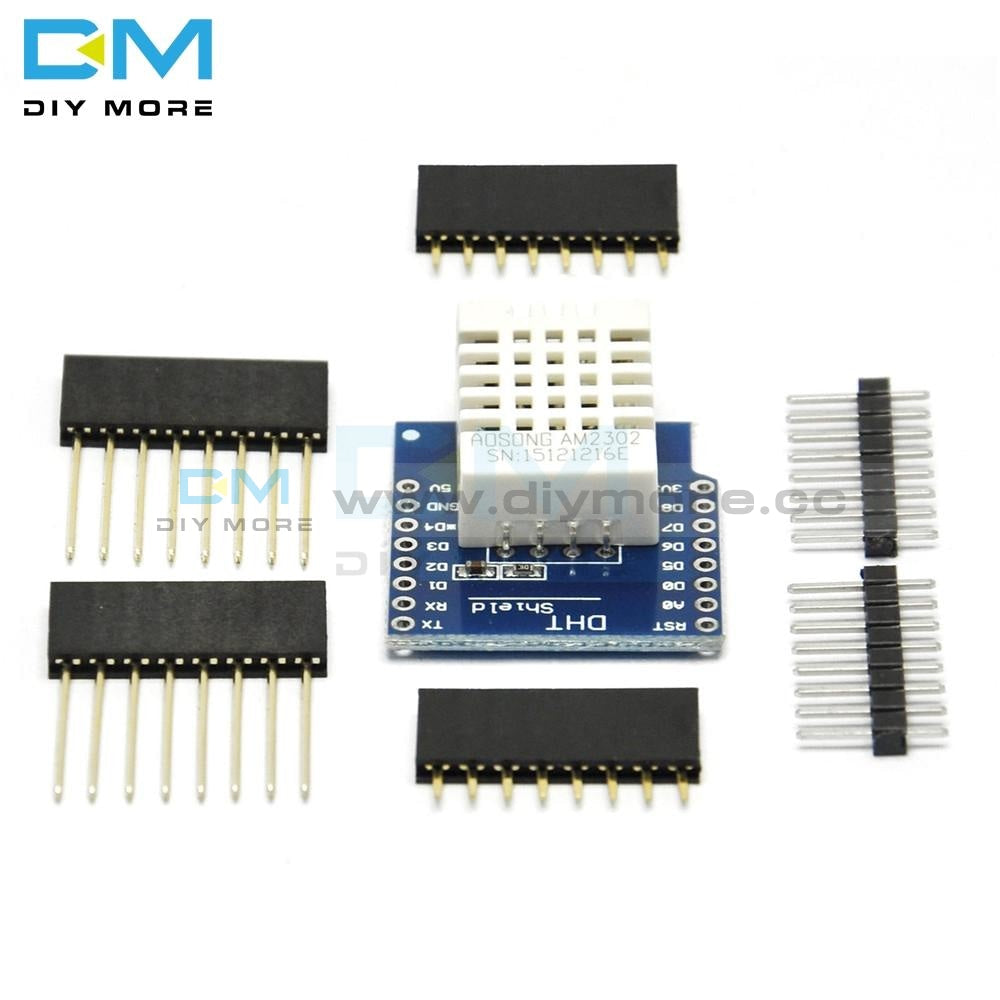 Temperature Humidity Sensor Shield For Wemos D1 Mini DHT Pro Shield Board Module DHT22 AM2302 Temperature ...