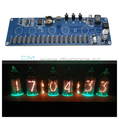 Stm8S005 Control Dc 12V 1A Electronic In14 Nixie Tube Digital Led Clock Gift Circuit Board Pcba Rgb