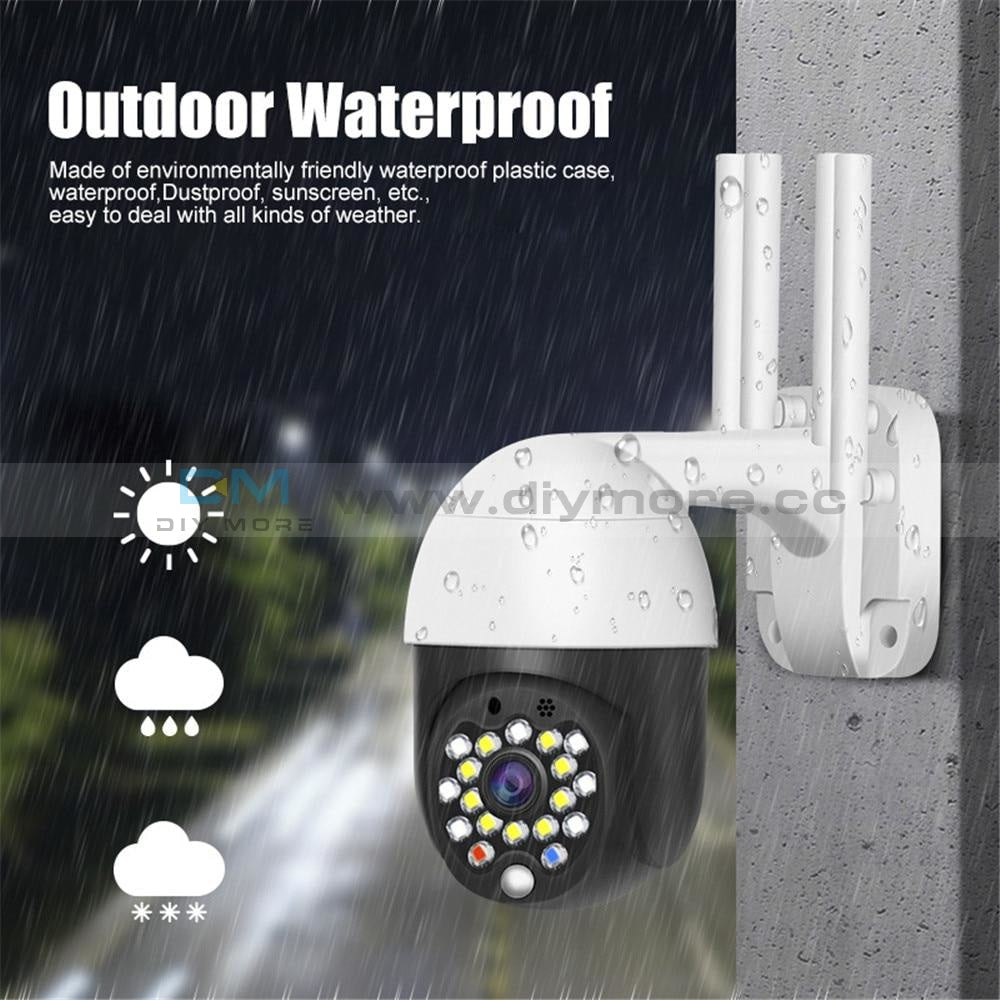 Full Color 1080P Wifi Ip Camera Waterproof Outdoor Recording Monitor Cctv Home Surveillance Voice