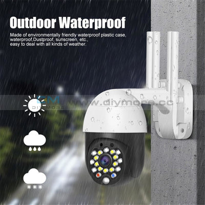 Full Color 1080P Wifi Ip Camera Waterproof Outdoor Recording Monitor Cctv Home Surveillance Voice