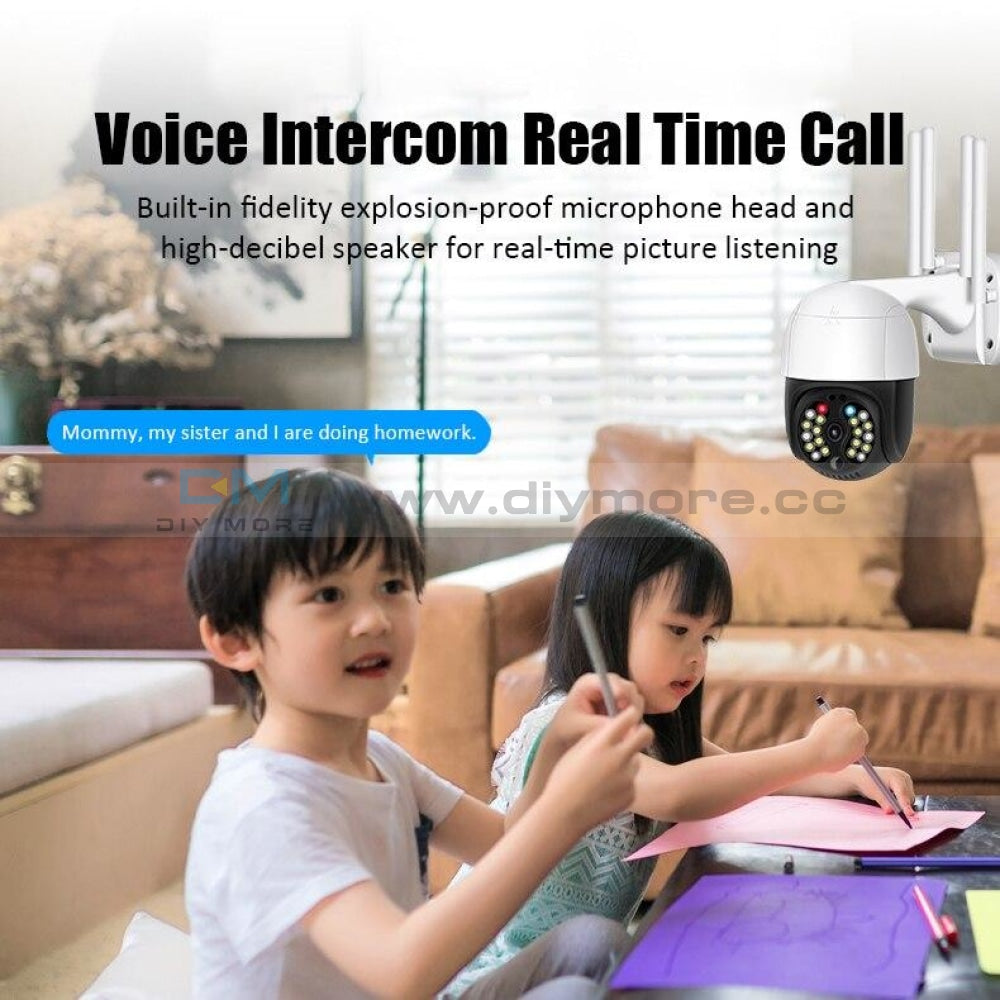 Full Color 1080P Wifi Ip Camera Waterproof Outdoor Recording Monitor Cctv Home Surveillance Voice