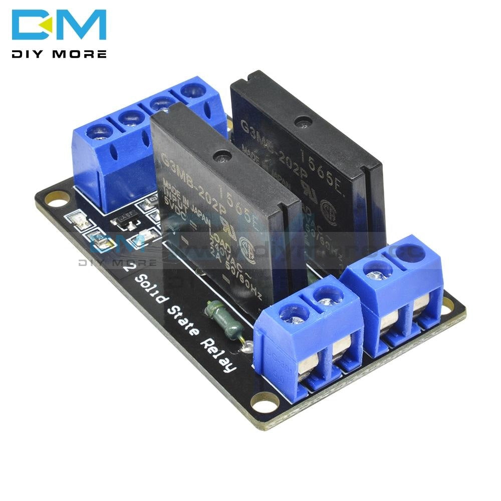G3Mb 202P 5V Dc 2 Channel Solid State Relay Power Supply Board For Arduino Interface Module Ssr High