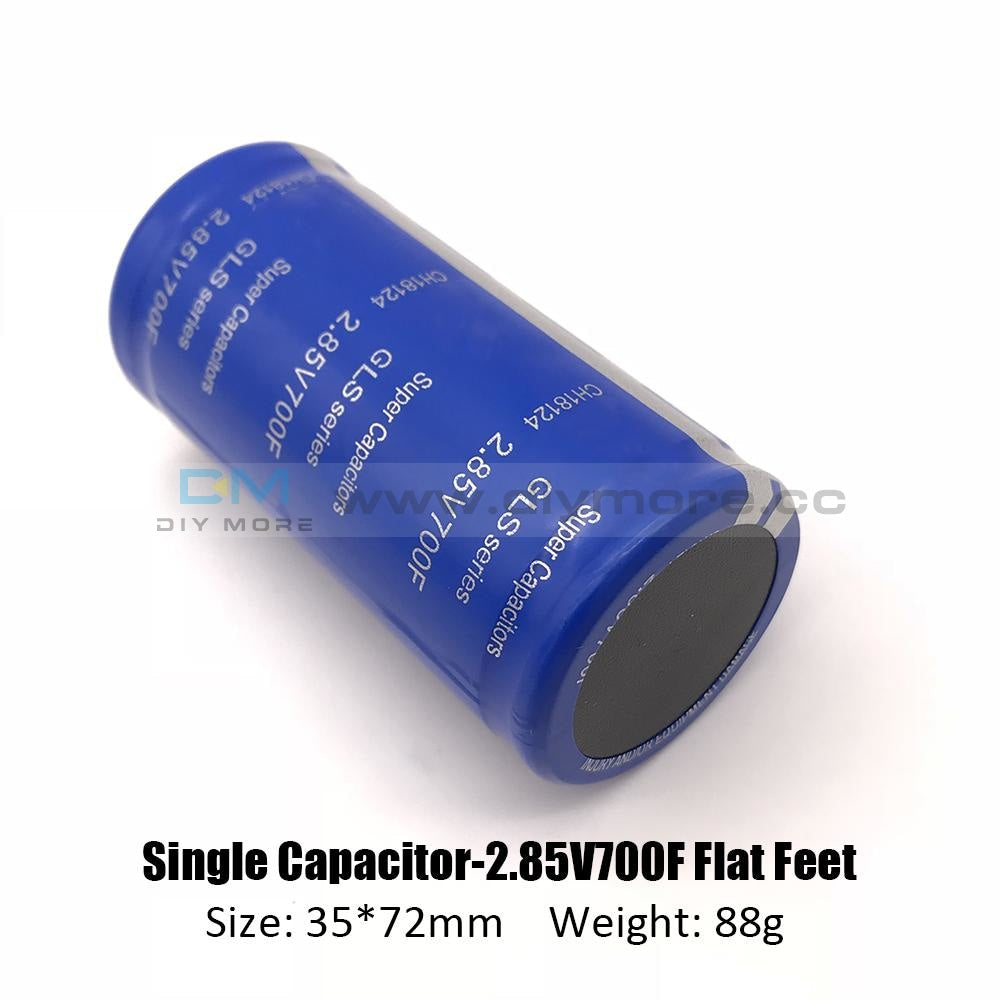 Super Farad Capacitor 2.85V 700F 35*72Mm High Frequency Low Esr Flag Feet 35X72Mm Ultracapacitor For