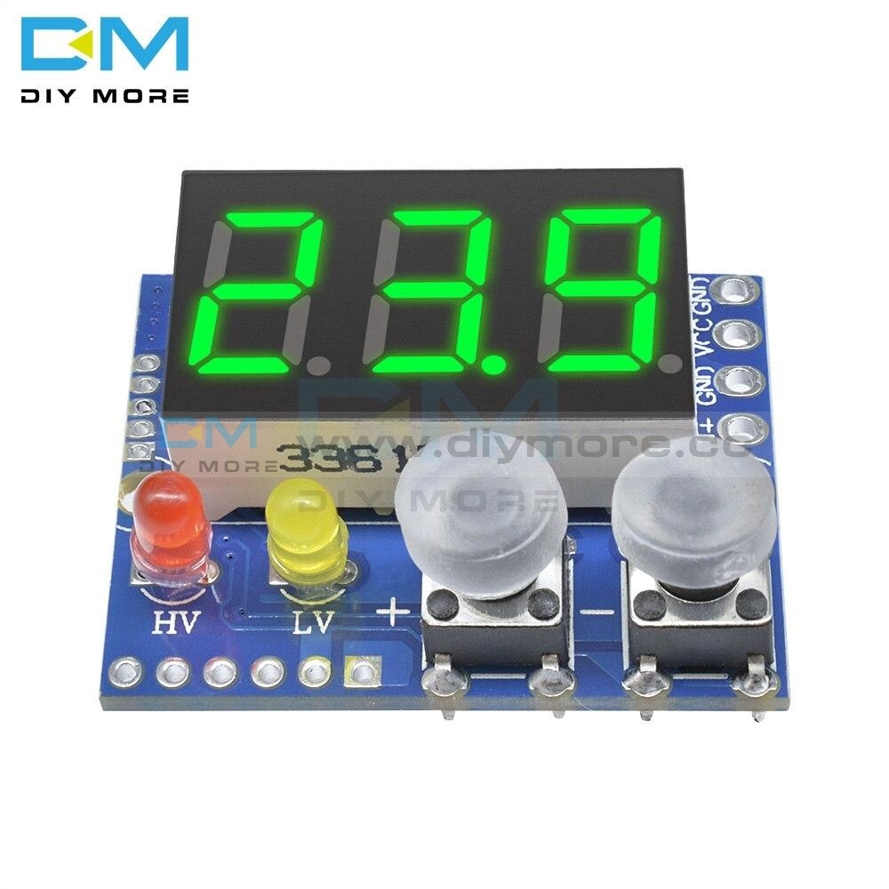 Dc 0-99.9V Green Led Panel Digital Voltmeter With Alarm Indicator Voltage Display Meter Module Board