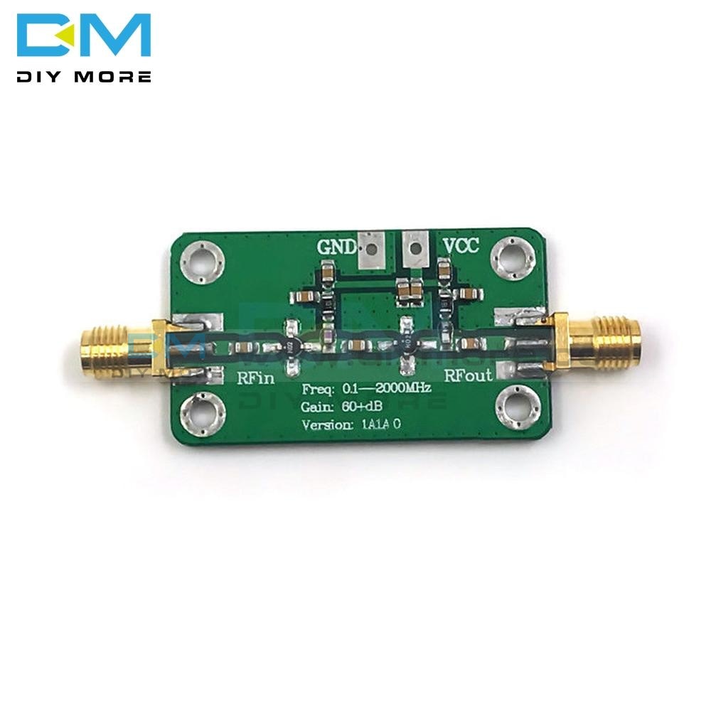 Lna 0.1-2000 Mhz 60Db High Gain Low Noise Amplifier Board Rf Broadband Module Dc 6-12V 35Ma