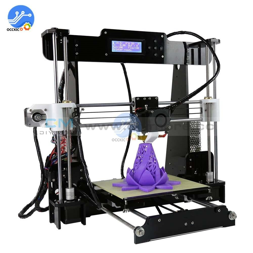 Anet A8 3D Printer 220V 110V 250W Aluminum Pcb Acrylic Frame High Presicion Lcd Display With Buttons