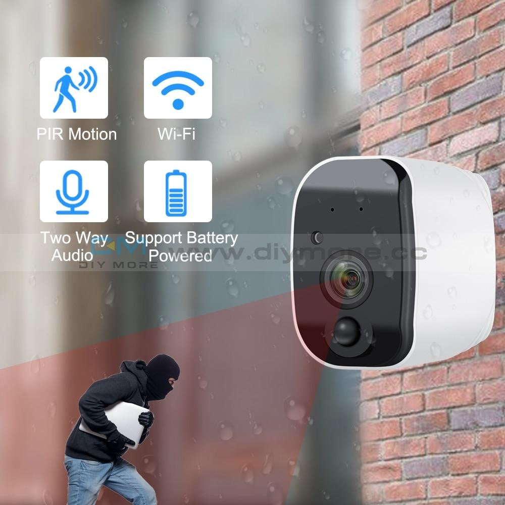 Hd 1080P Battery Camera Wifi Two Way Audio Support Lithium Wireless Ip Surveillance Waterproof