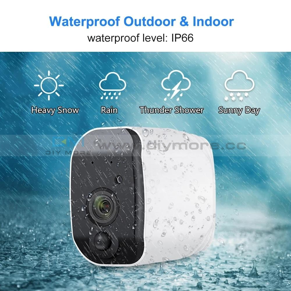 Hd 1080P Battery Camera Wifi Two Way Audio Support Lithium Wireless Ip Surveillance Waterproof