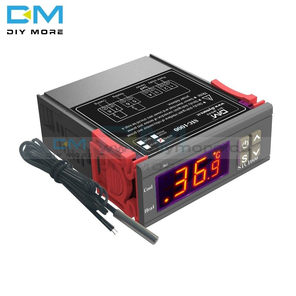 Stc-1000 Dc 12-72V Led Digital Temperature Controller Thermoregulator Thermostat Sensor Waterproof