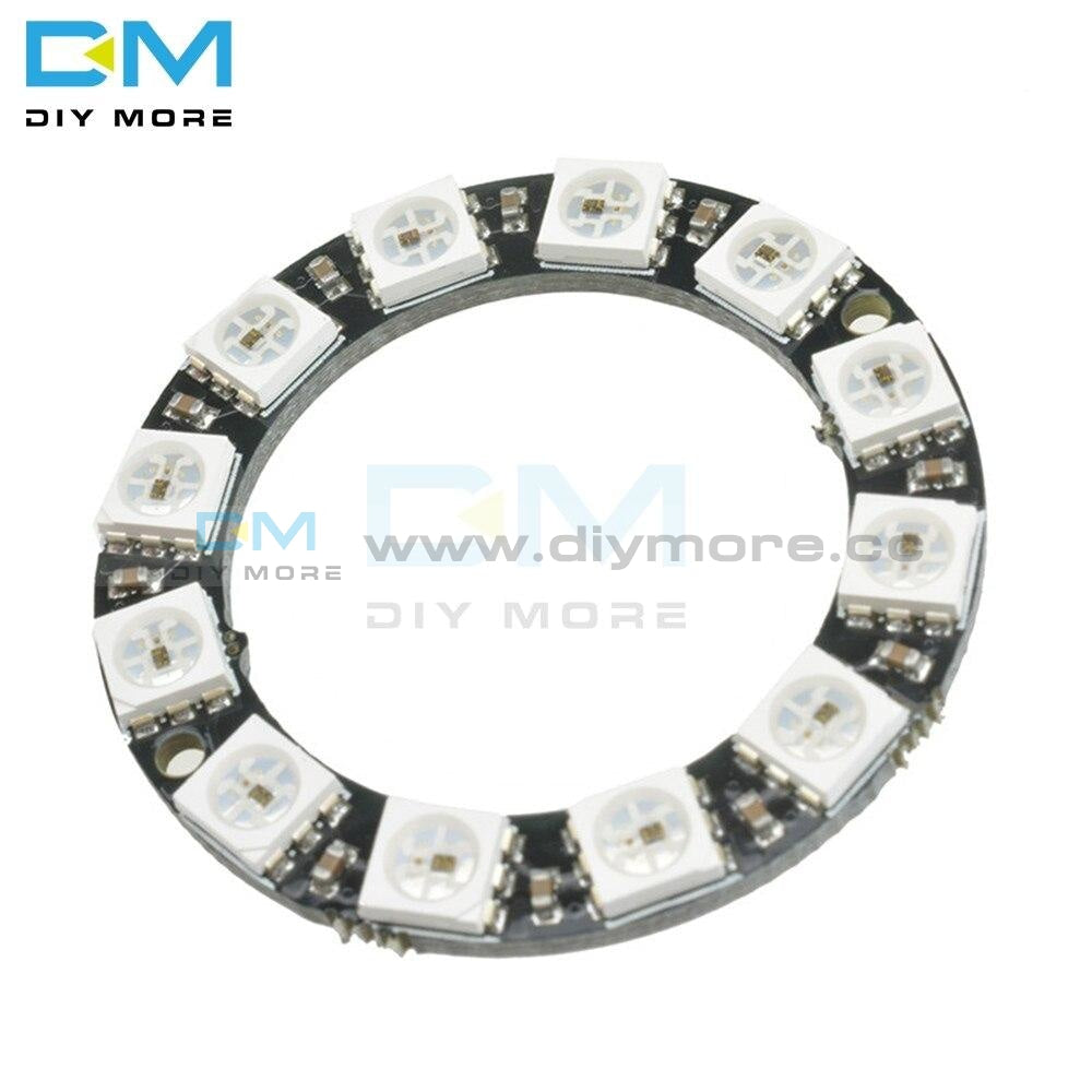 RGB LED Ring 12 Bits WS2812 WS2812B 5050 RGB LED Spot Integrated Drive ...