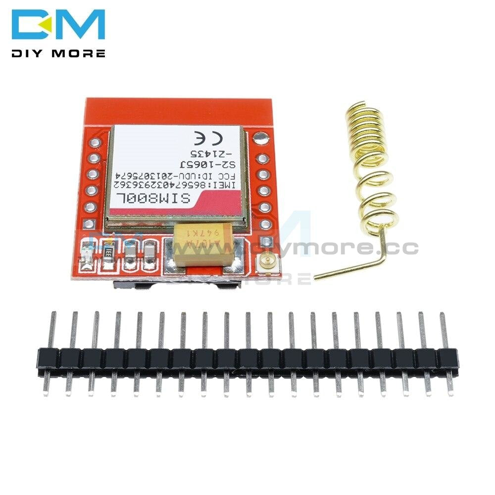 Diy Electronic Kit Smallest Sim800L Gprs Gsm Module Microsim Card Core Board Quad-Band Ttl Serial