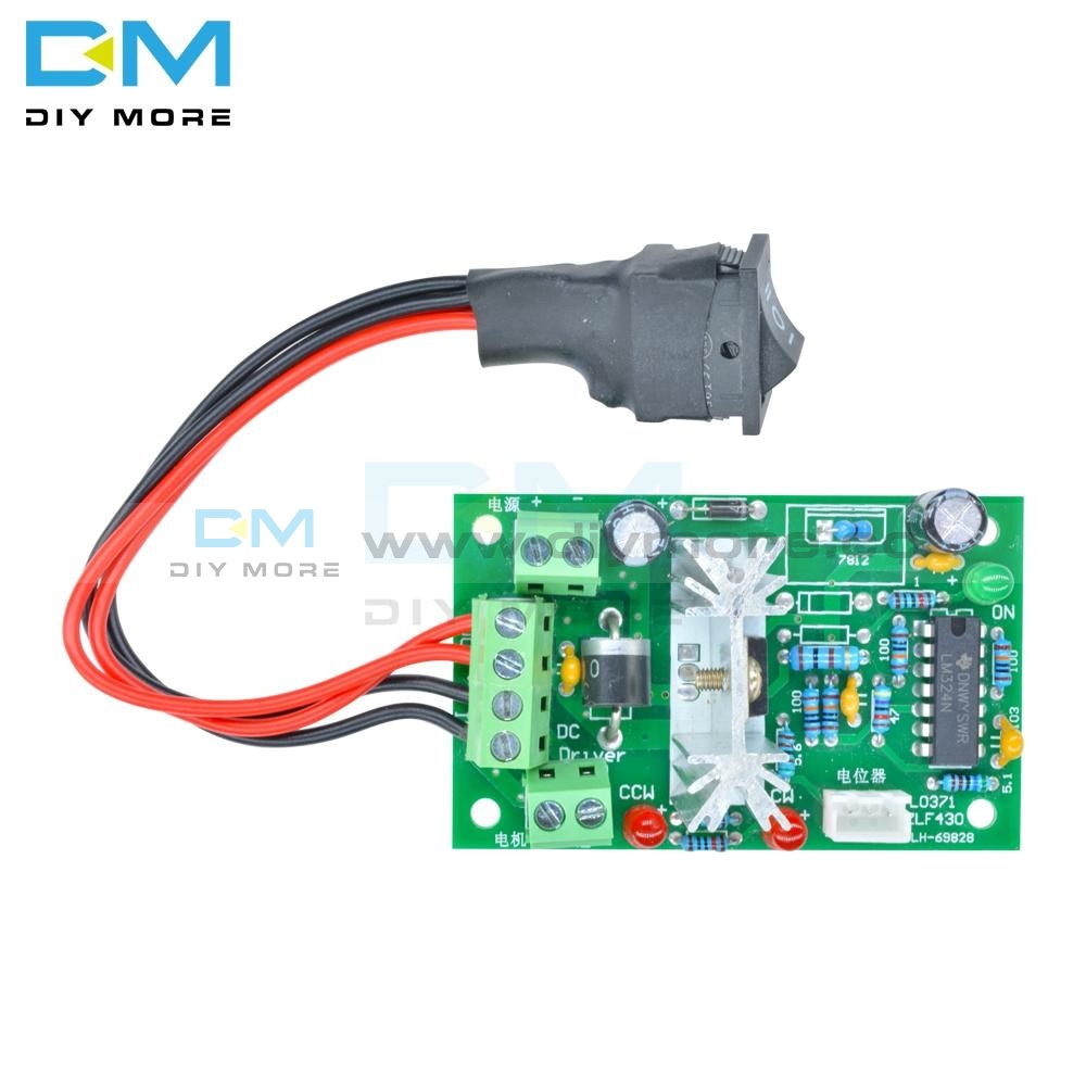 DC 6-30V 6A Motor Speed Controller Reversible PWM Control Forward/Reve ...