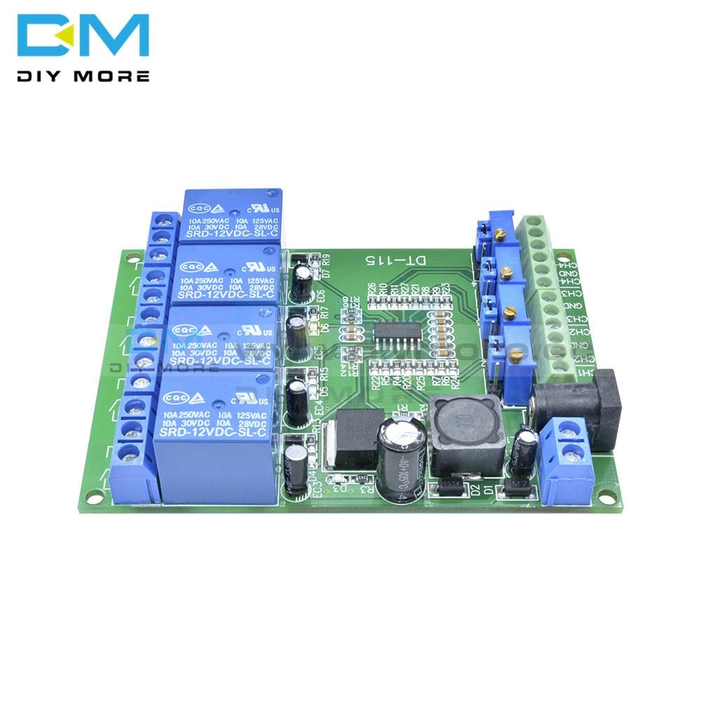Dc 12V 4 Channel 4Ch Ch Voltage Comparator Stable Lm393 Diy Kit Electronic Pcb Board Module Function