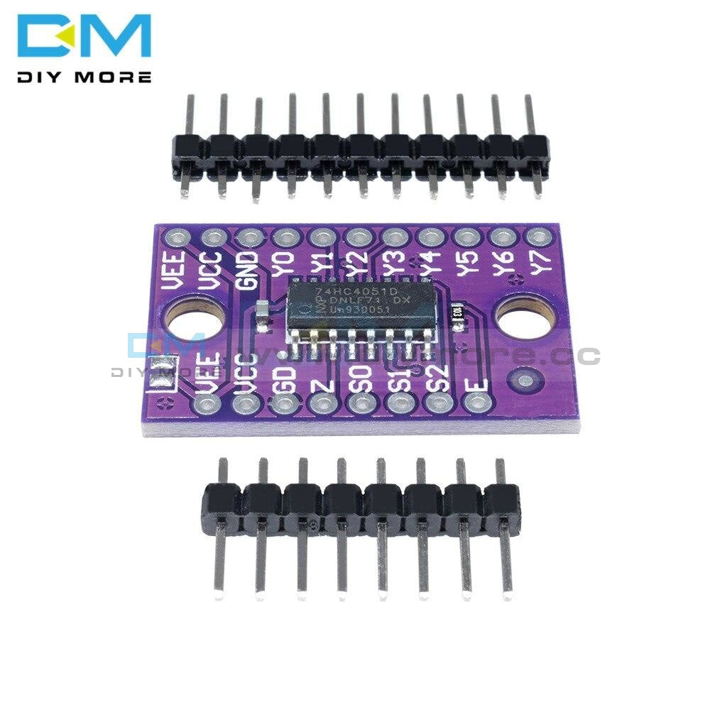 74Hc4051 8 Channel 8Ch-Mux Analog Multiplexer Demultiplexer Board Module Switch For Raspberry Pi