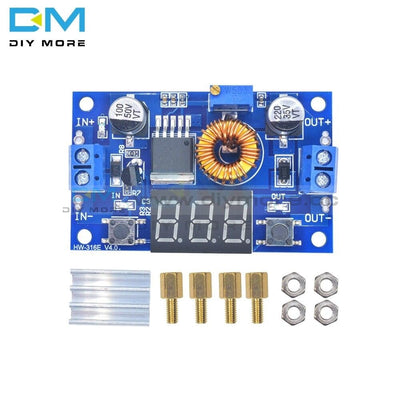 Xl4015 5A Dc-Dc Adjustable Step Down Board Led Voltmeter Power Supply Module 4.0-38V To 1.25V-36V