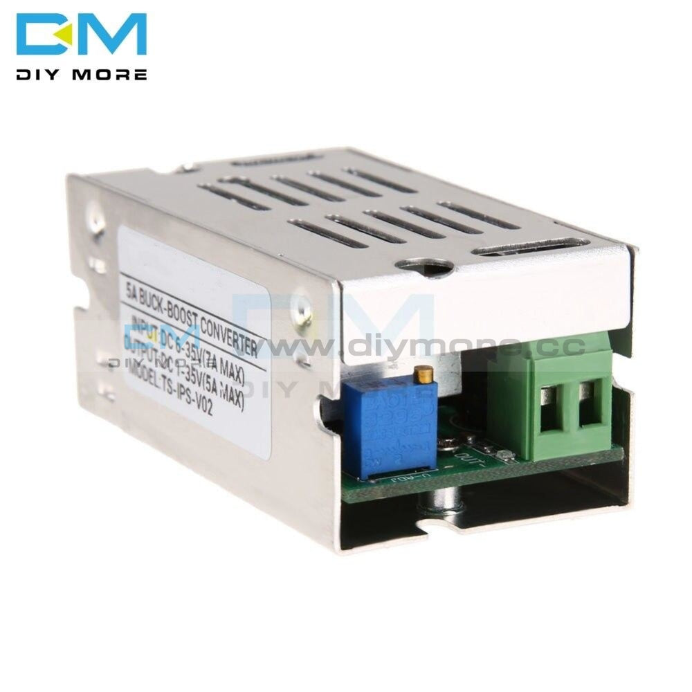 5A Adjustable Auto Voltage Regulate Boost Step Up Down Converter Module Aluminum Case Power Supply
