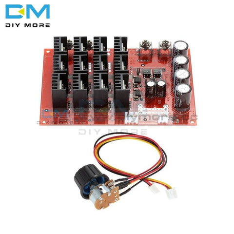 Dc 10-50V 60A Motor Speed Control Controller Module Pwm Hho Rc 3000W Max With Box Case Shell Kit