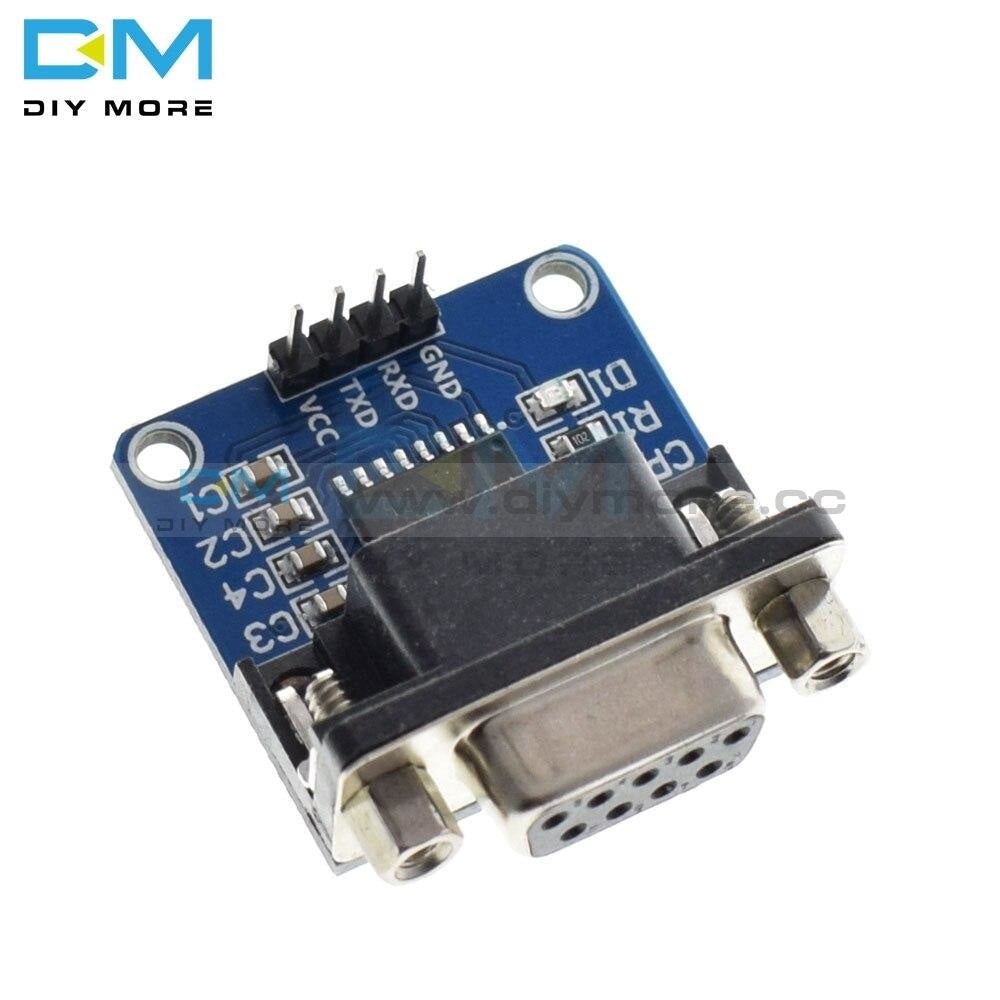 Max3232 Rs232 To Ttl Serial Port Converter Module Db9 Connector Max232 Diy Kit Electronic Pcb Board