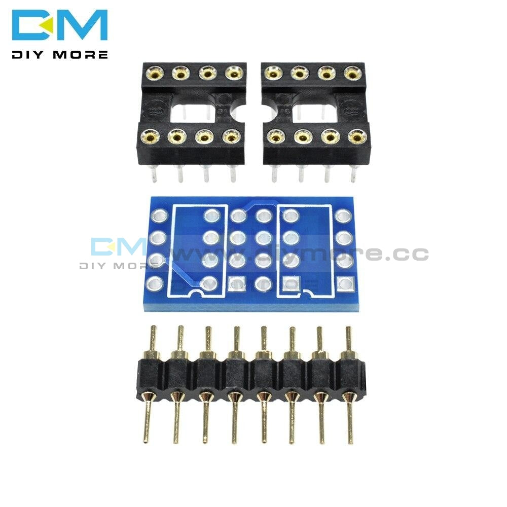 Dual Dip8 To Mono Opamp Pcb Pin Socket For Ne5532 Opa2132 Opa627 Tl072 P07 Module Board Sensor