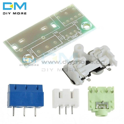 Diy Kit Audio Switch Board Rca 3.5Mm Input Block Module For Amplifier Electronic Kits