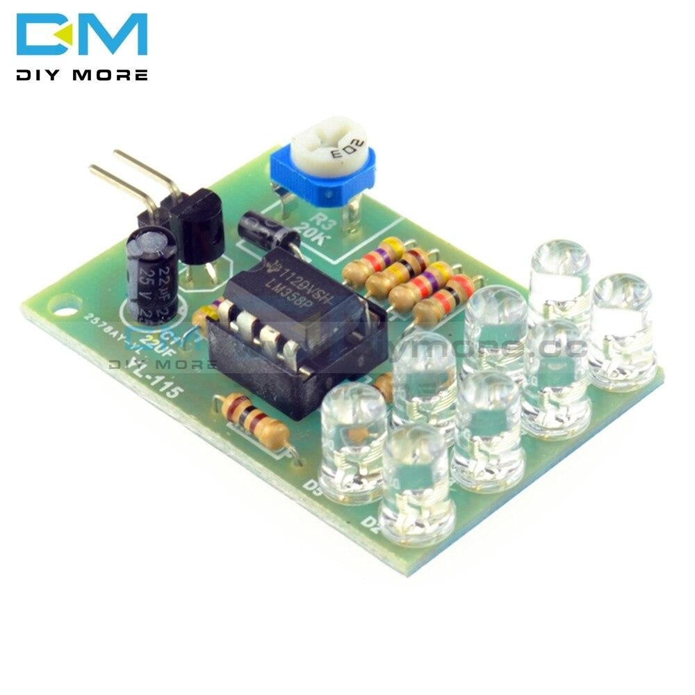 8Pcs 5Mm Bright Blue Led Lm358 Breathe Light Lamp Flicker Flashing Parts Suite Electronic Components