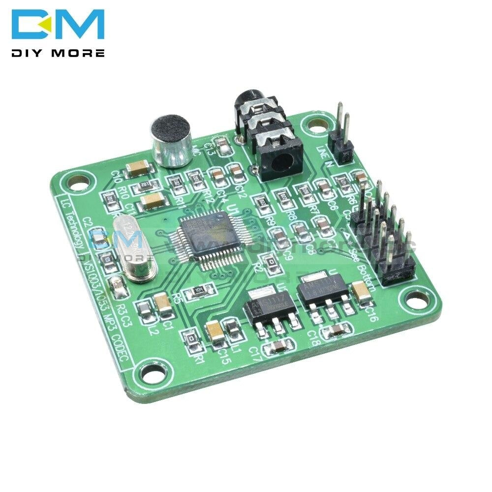 Vs1053 Mp3 Module Development Board Microphone W/ On-Board Recording Function Spi Interface Ogg