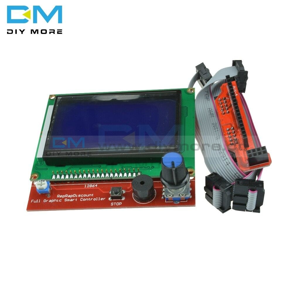 Diymore 12864 Lcd Graphic Smart Display Controller Panel Blue Screen Module For Arduino 3D Printer