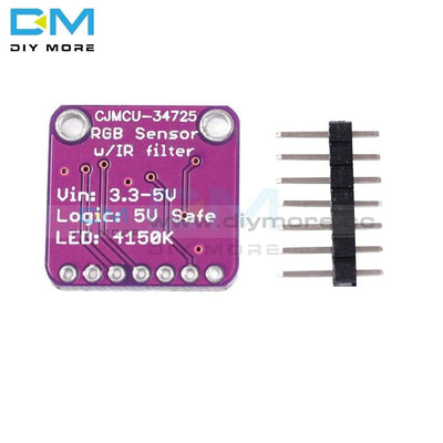 Digital Rgb Color Sensor Ir Filter White Led Tcs34725 Module For Arduino Uno R3 Diy Electronic Pcb