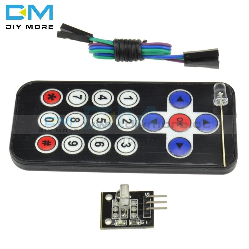 Hx1838 Wireless Ir Receiver Module Infrared Remote Control Diy Kit For Arduino For Raspberry Pi