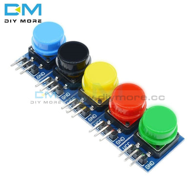 5Pcs 12X12Mm Big Key Module Button Light Touch Switch With Hat High Level Output For Arduino Or
