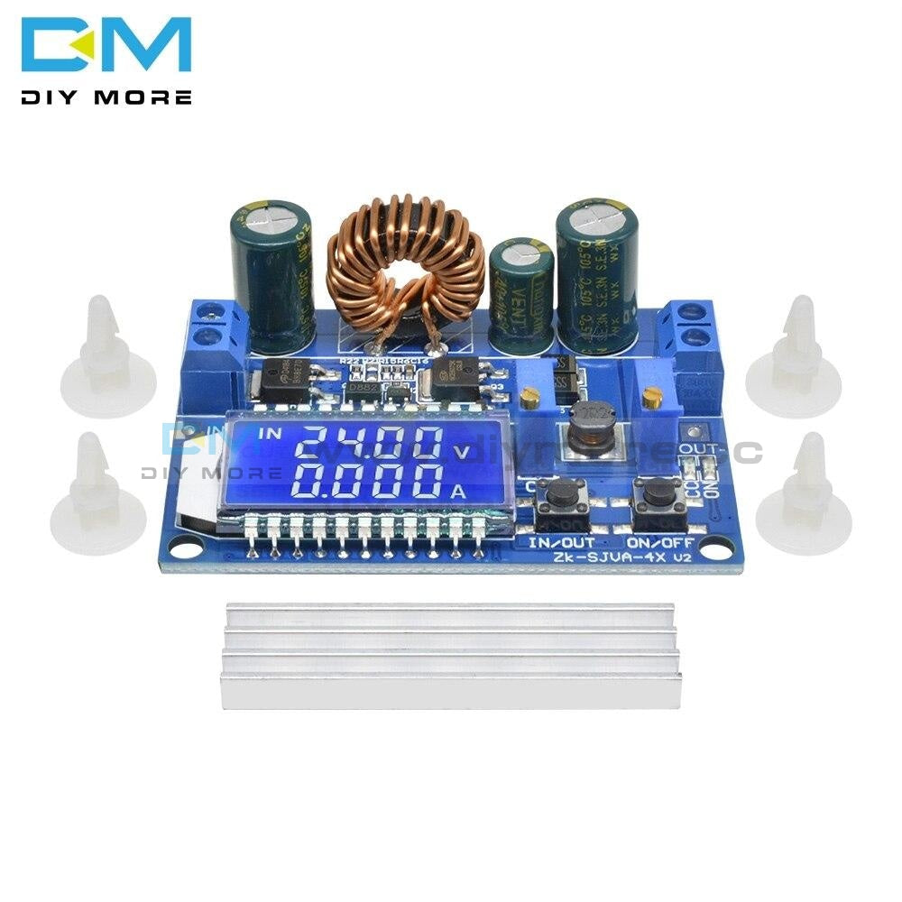 Dc 5.5-30V To 0.5-30V Digital Lcd Display Buck Boost Converter Adjustable Module Power Supply Step