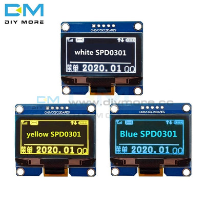 Ips 1.54 Inch 5Pin Oled Screen Display Module White Blue Yellow 128X64 Spi Interface Spd0301 Driver