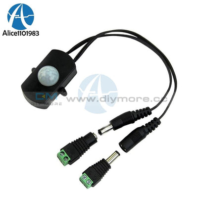 Led Strip Automatic Mini Dc Pir Body Infrared Motion Sensor Switch 5A With Male Female Power Jack