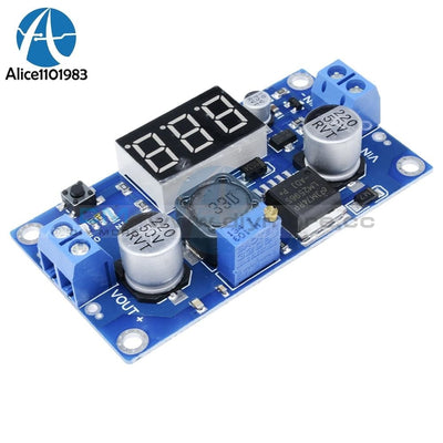 Lm2596 Dc 4V 40V To 1V 37V Adjustable Step Down Board Power Converter Digital Led Voltmeter With