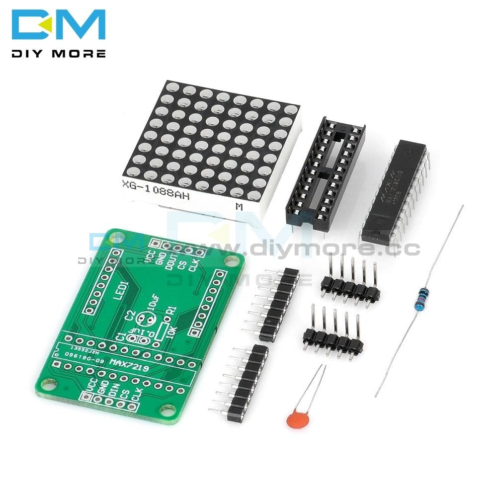 Max7219 7219 8X8 Red Led Dot Matrix Module Mcu Control Controller Display Drive Driver Board Diy Kit