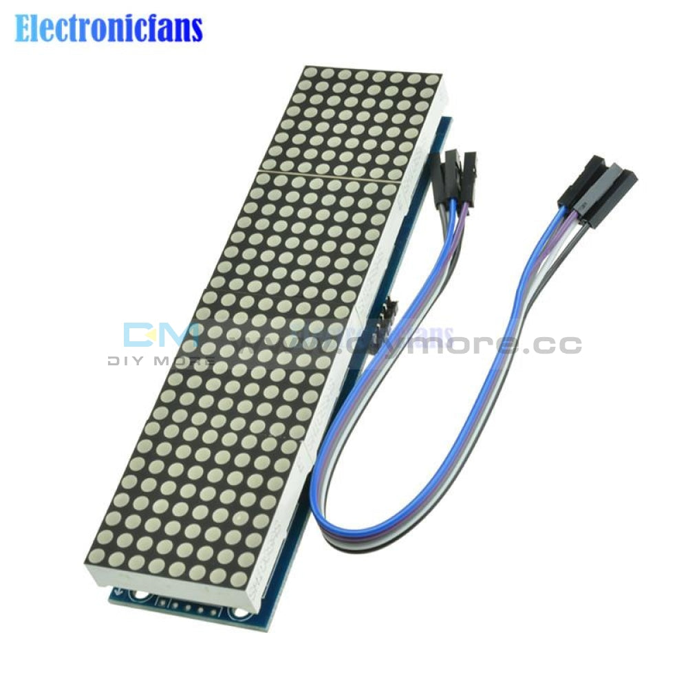 Max7219 Led Microcontroller 4 In 1 Display With 5P Line Dot Matrix Module 5V Operating Voltage For