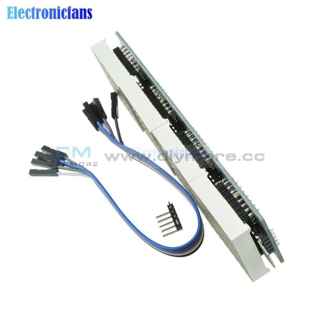 Max7219 Led Microcontroller 4 In 1 Display With 5P Line Dot Matrix Module 5V Operating Voltage For