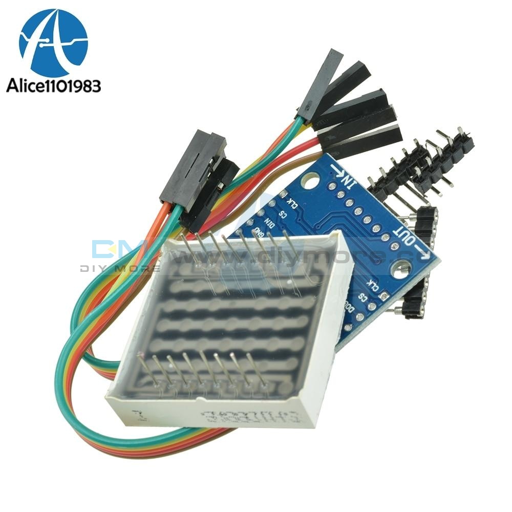 Max7219 Max7219Ewg Dot Matrix Module Board Mcu Control Display For Arduino Diy Kit Integrated