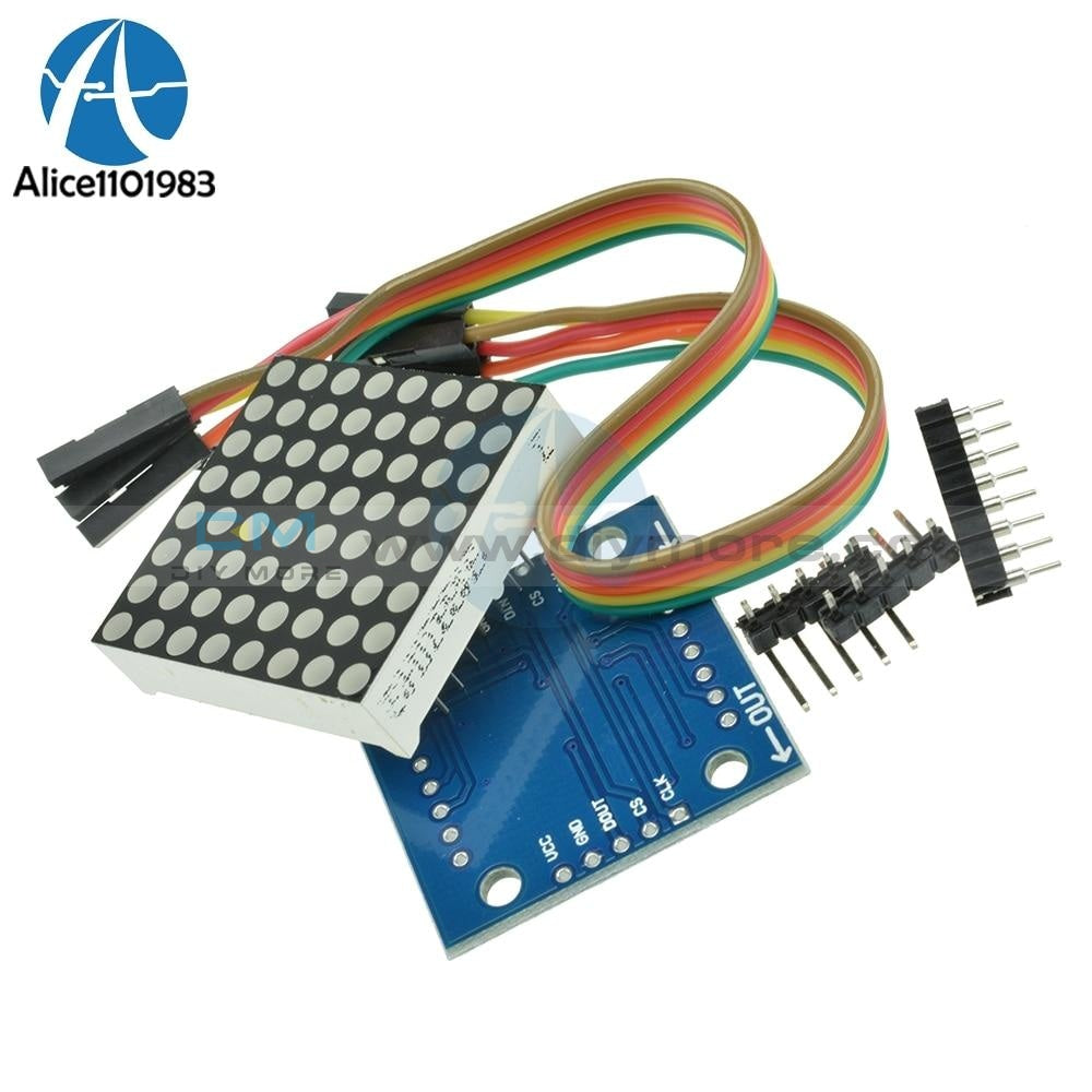 MAX7219 MAX7219EWG Dot Matrix Module Board MCU Control Display Module ...