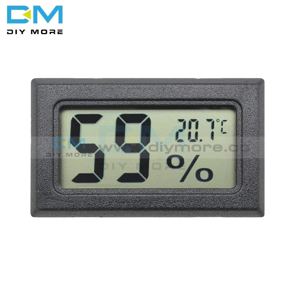 Indoor Temperature and Humidity Monitor-Black