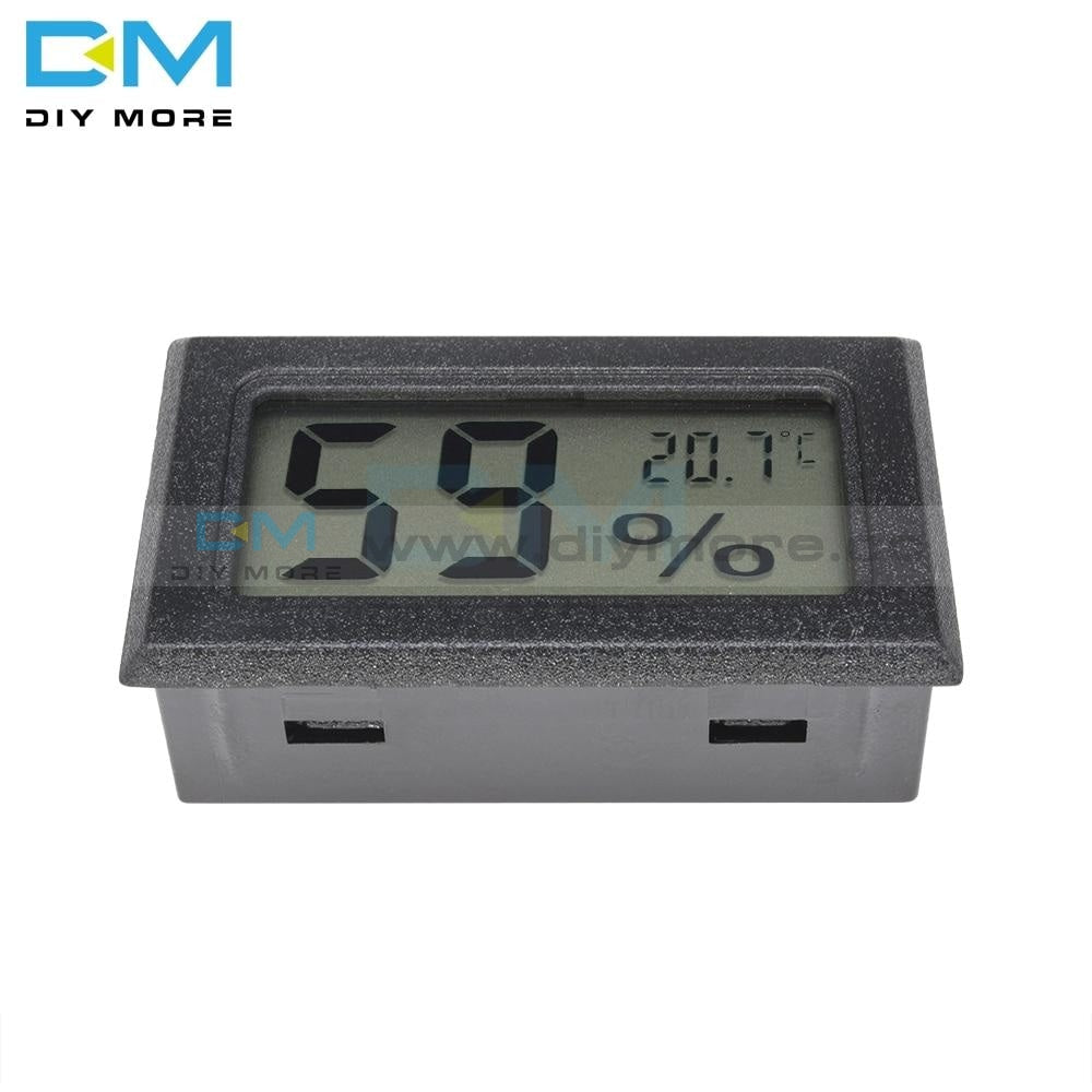 Mini Black Digital Lcd Display Thermometer Hygrometer Temperature Indoor Convenient Sensor Humidity
